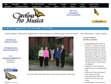 Tablet Screenshot of carolinapromusica.org